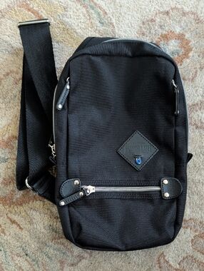 Harvest Label Black Sling Crossbody Bag Osaka Japan Convertible